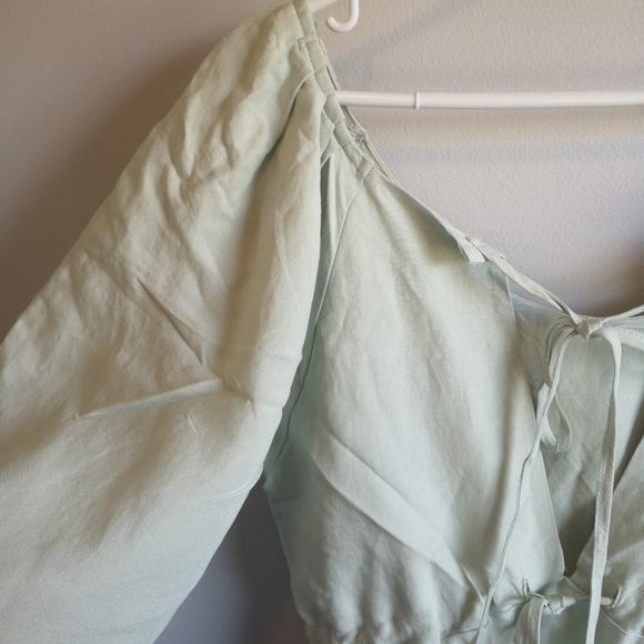 Sage Green Cotton Dress,Never worn, fits Small-Medium, Made in Korea - Picture 5 of 5